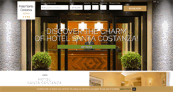 Desktop Screenshot of hotelsantacostanza.it