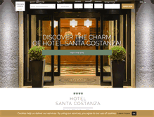 Tablet Screenshot of hotelsantacostanza.it